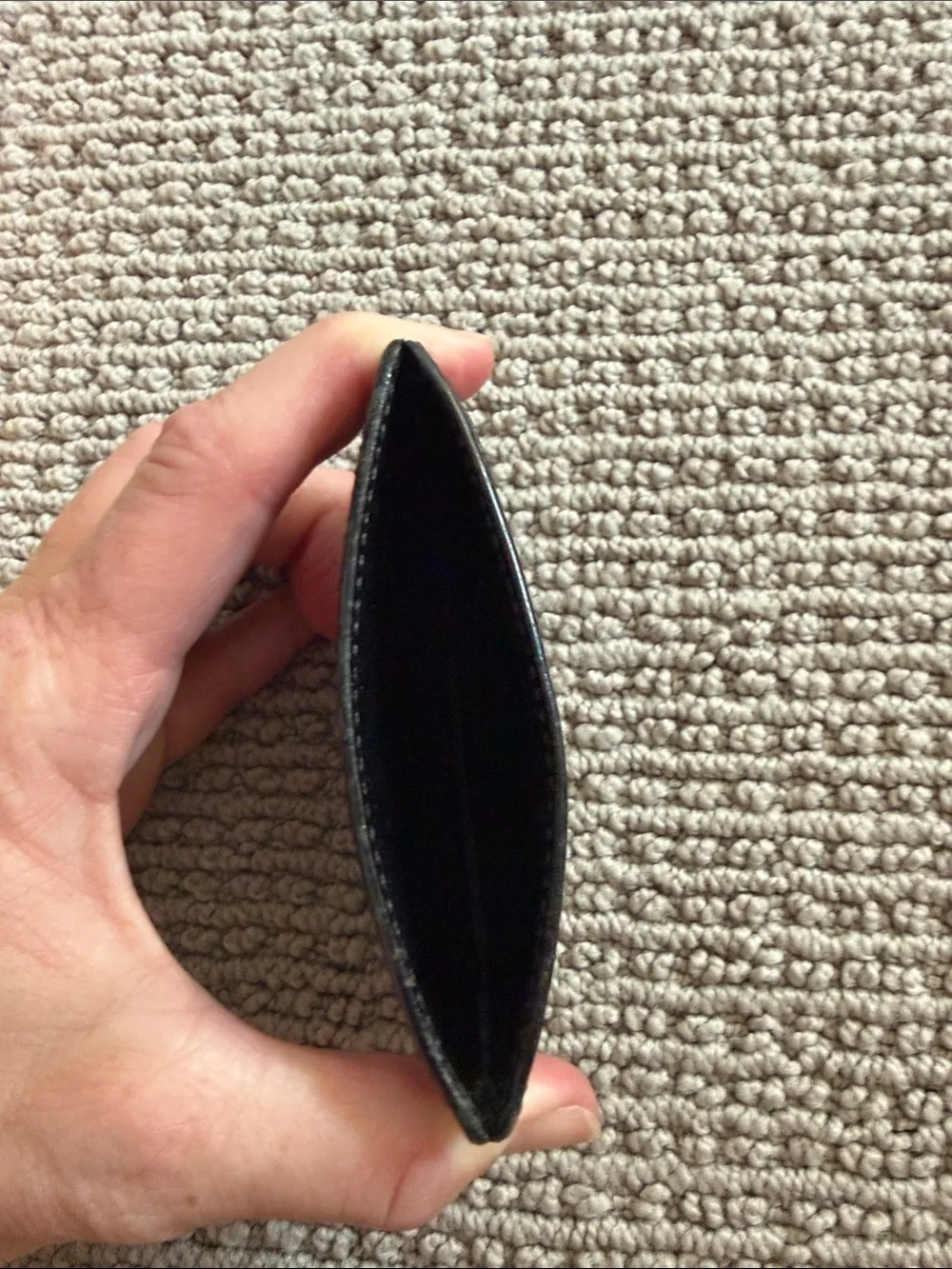 Coach Black Leather Card & Key Holder